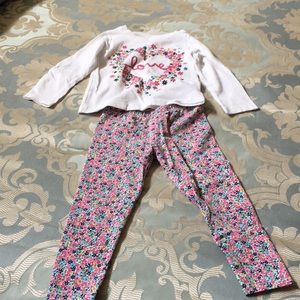 Carter’s long sleeve multicolor floral set